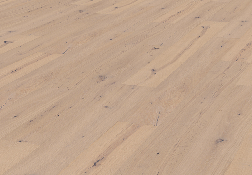 Parkett-Boston-Landhausdiele-Eiche-Astig-52LHMCLS15-EI55-Detailbild Landhausdiele Eiche Parkett Münster Astig gebürstet weiß matt versiegelt