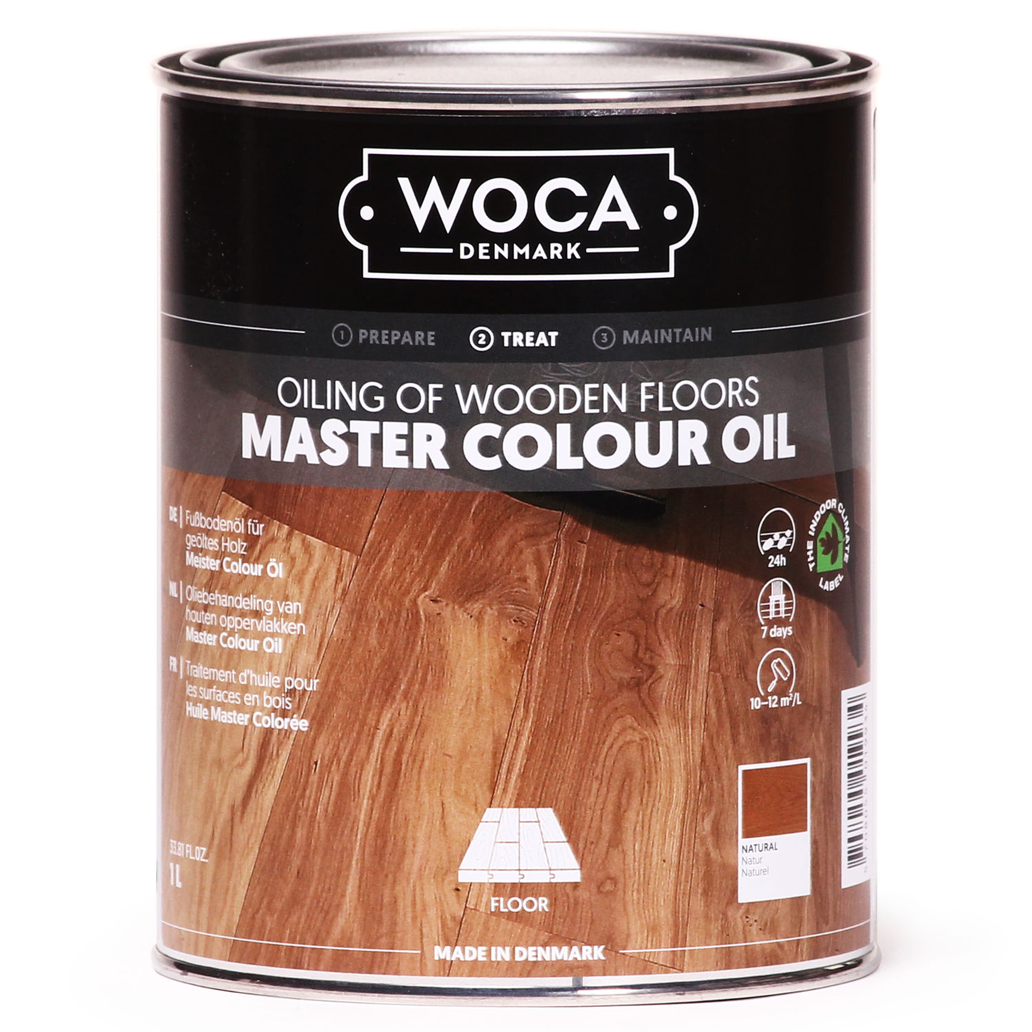 Meister Colour Oil Holzbodenöl für die maschinelle und manuelle Ölbehandlung von Parkett und Dielen